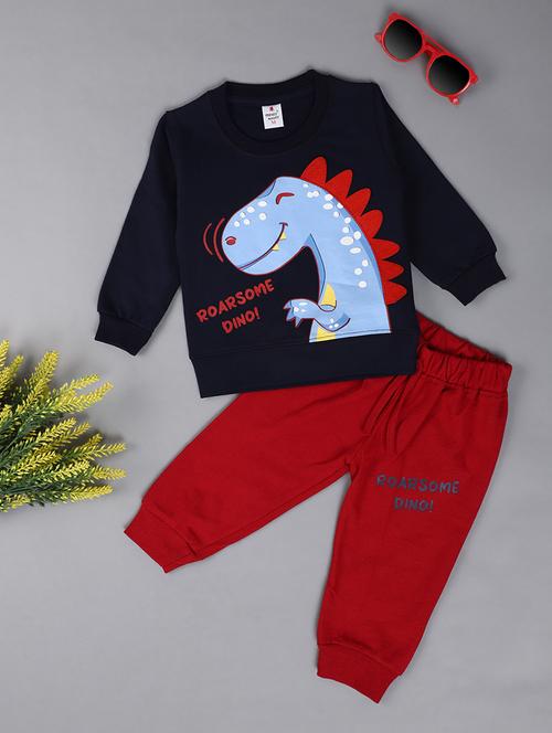 kids cotton full length twin sets - 20421352 - Very Small Image - 1
