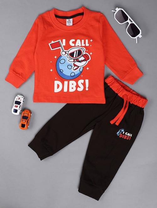 kids cotton full length twin sets - 20421356 - Very Small Image - 1