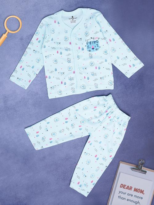 kids cotton full length twin sets - 20421365 - Very Small Image - 1