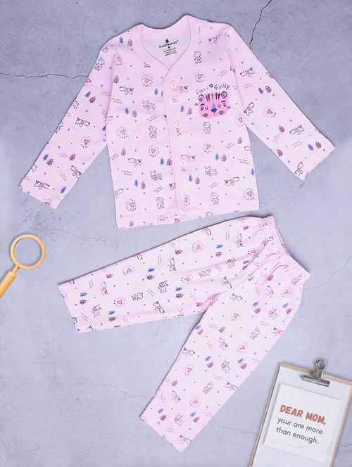 kids cotton full length twin sets - 20421366 - Very Small Image - 1