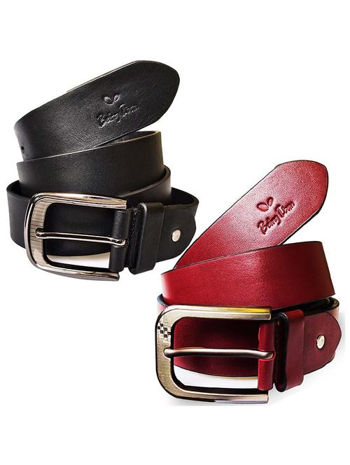 pack of 2 leather belt - 20422154 - Very Small Image - 1