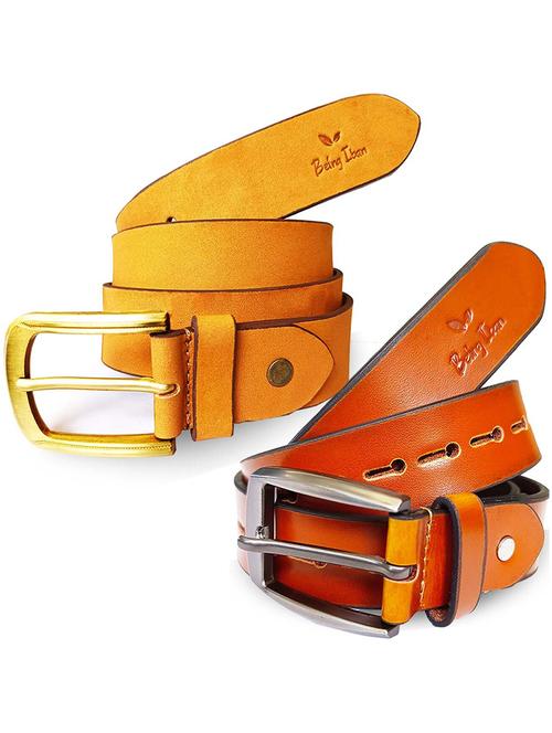 pack of 2 leather belt - 20422161 - Very Small Image - 1
