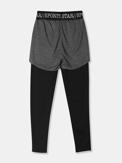 grey cotton shorts with tights - 20422675 - Very Small Image - 1