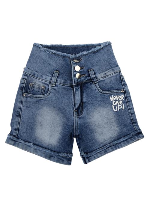 girls blue denim shorts - 20422714 - Very Small Image - 1