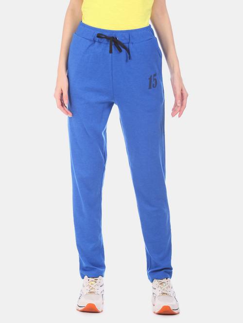 women blue cotton yoga pants - 20422724 - Very Small Image - 1