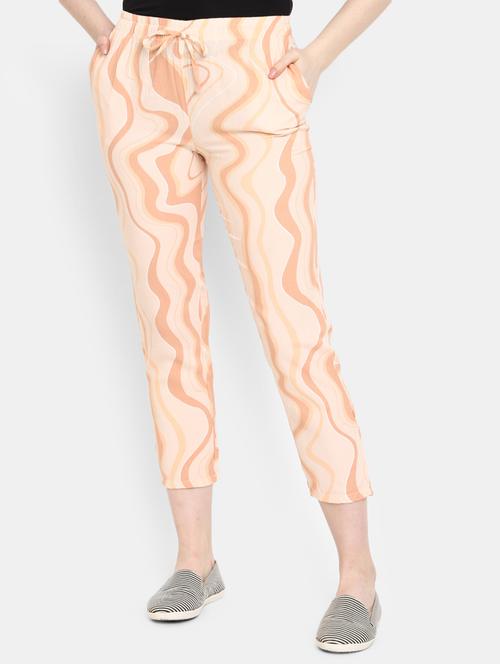 women multi color rayon yoga pants - 20422741 - Very Small Image - 1