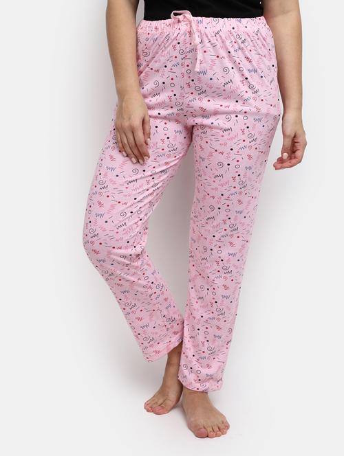 women pink cotton yoga pants - 20422778 - Very Small Image - 1