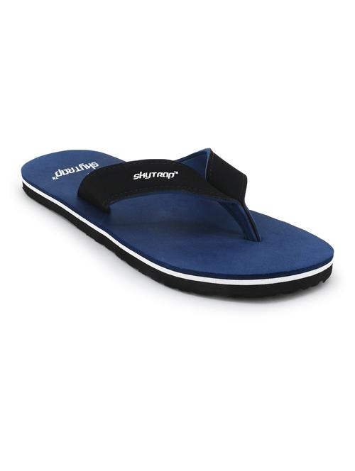 men solid blue slipper - 20424022 - Very Small Image - 1