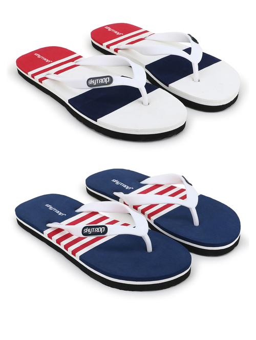 men pack of 2 color block slippers - 20424036 - Very Small Image - 1