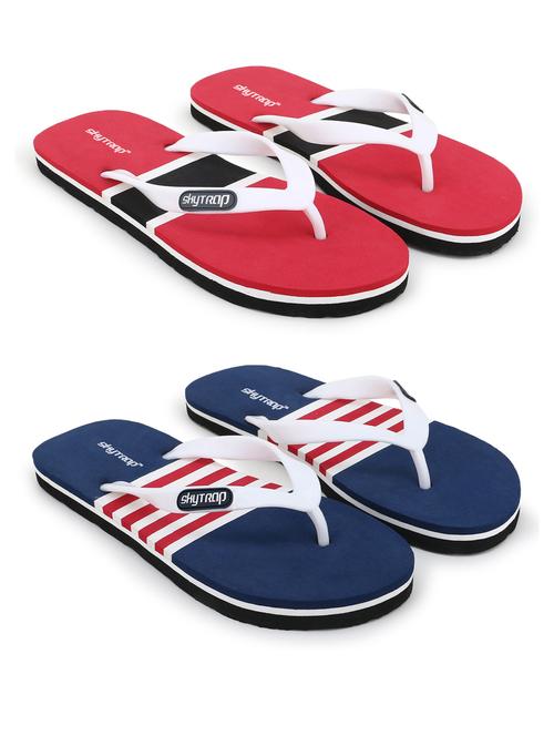 men pack of 2 color block slippers - 20424050 - Very Small Image - 1