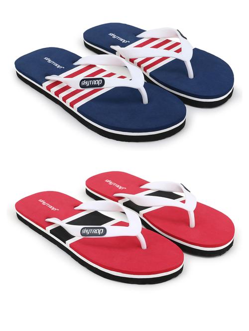 men pack of 2 color block slippers - 20424089 - Very Small Image - 1