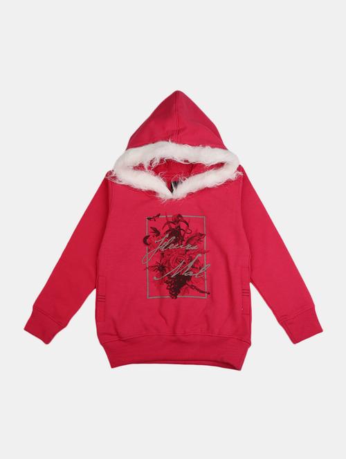 front print hood neck sweatshirt - 20424914 - Very Small Image - 1