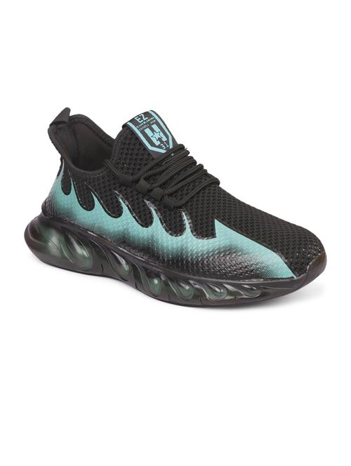 men printed black lace up sneaker - 20425157 - Very Small Image - 1