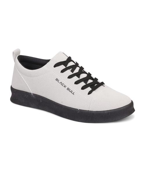 men solid white lace up sneaker - 20425211 - Very Small Image - 1