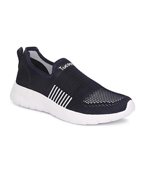 men self designed navy blue lace up sneaker - 20425268 - Very Small Image - 1