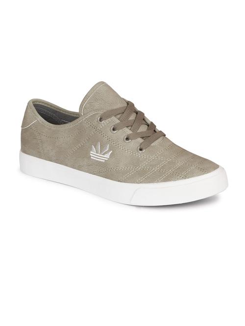 men solid beige lace up sneaker - 20425293 - Very Small Image - 1