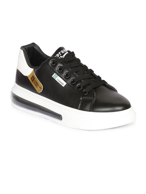 men color block black lace up sneaker - 20425326 - Very Small Image - 1