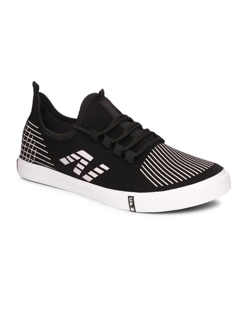 men printed black lace up sneaker - 20425373 - Very Small Image - 1