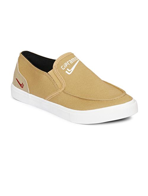 men solid tan slip on sneaker - 20425388 - Very Small Image - 1