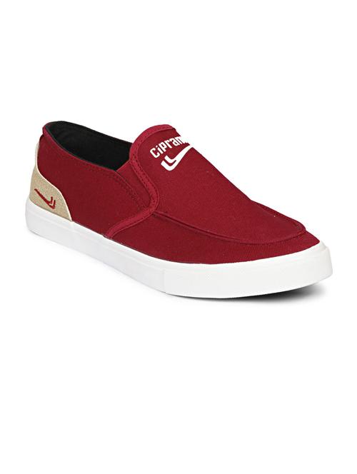 men solid maroon slip on sneaker - 20425390 - Very Small Image - 1