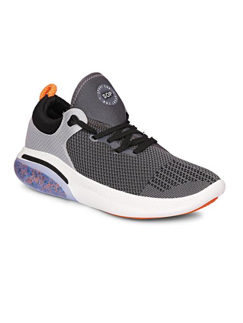 men solid grey lace up sport shoe - 20425591 - Very Small Image - 1