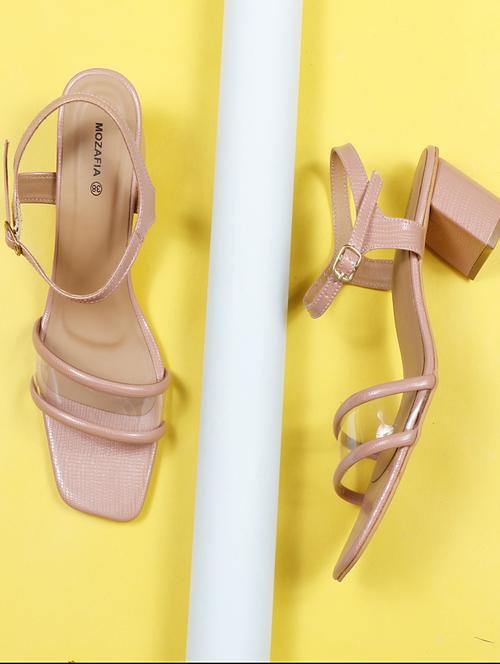 women nude block heel sandal - 20425998 - Very Small Image - 1