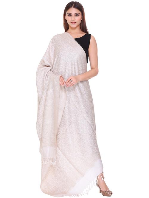 manbhav self design jamavar shawl - 20426162 - Very Small Image - 1