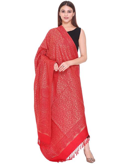 manbhav self design jamavar shawl - 20426164 - Very Small Image - 1