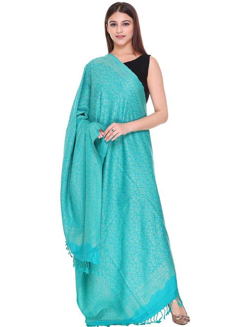 manbhav self design jamavar shawl - 20426185 - Very Small Image - 1