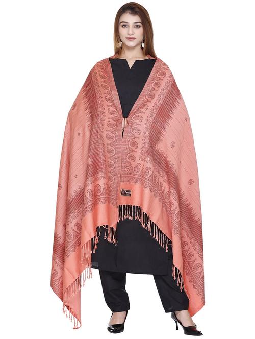 manbhav self design acrylic jamavar shawl - 20426340 - Very Small Image - 1