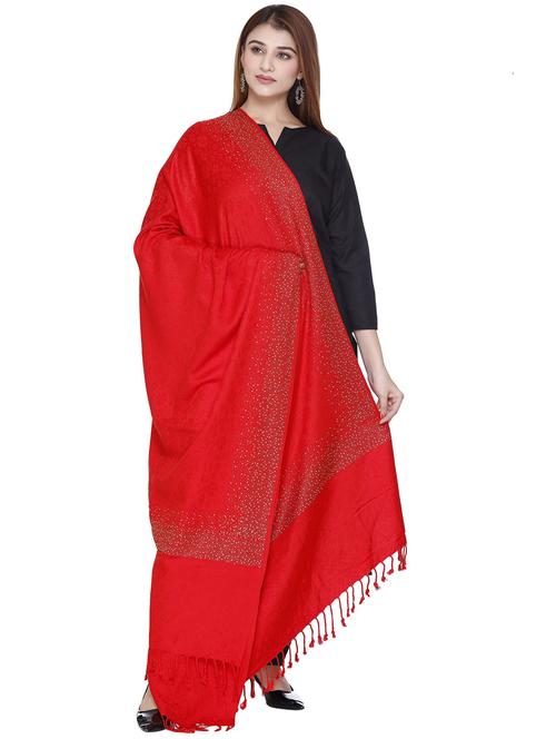 manbhav self design acrylic jamavar shawl - 20426354 - Very Small Image - 1