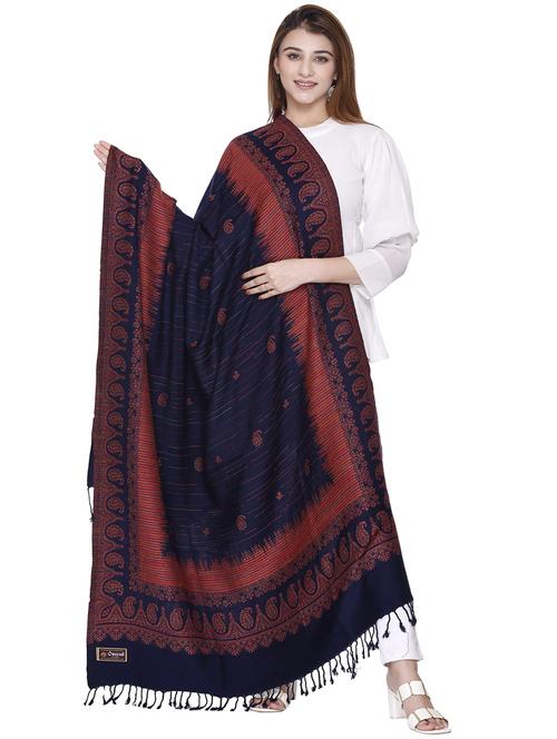manbhav self design acrylic jamavar shawl - 20426359 - Very Small Image - 1