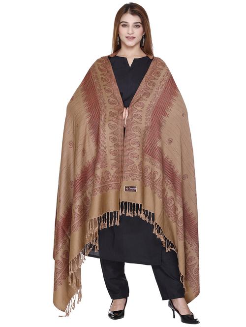 manbhav self design acrylic jamavar shawl - 20426385 - Very Small Image - 1