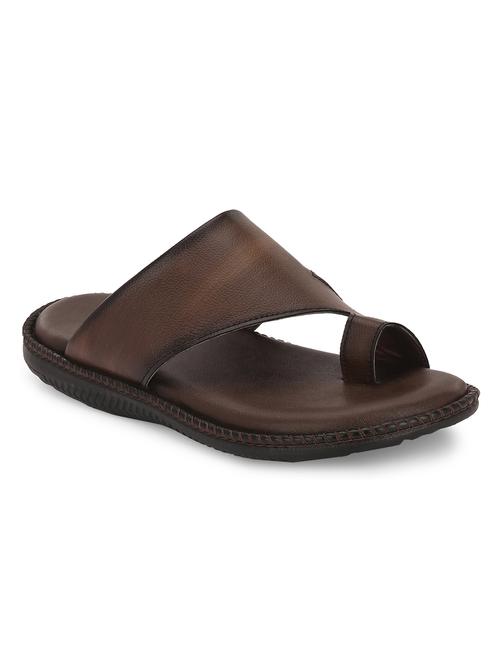 men solid brown flip flop - 20426905 - Very Small Image - 1