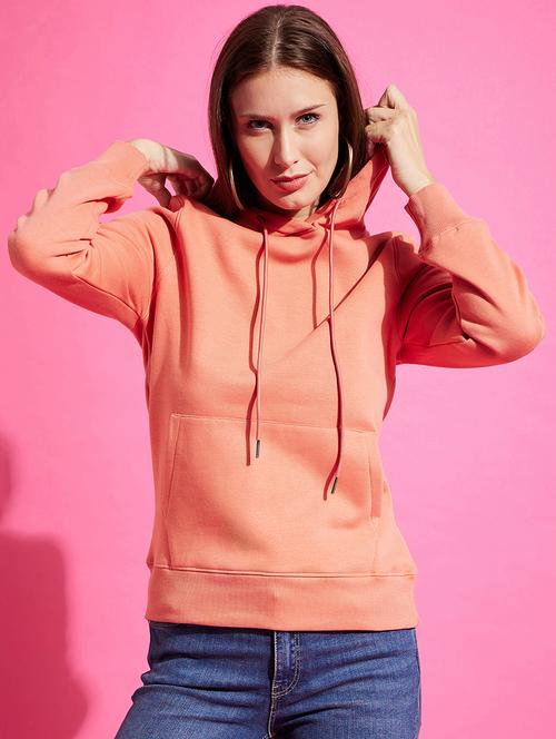 solid hooded neck sweatshirt - 20427043 - Very Small Image - 1