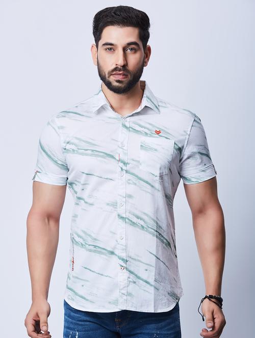 men cotton short sleeve casual shirt - 20427073 - Very Small Image - 1
