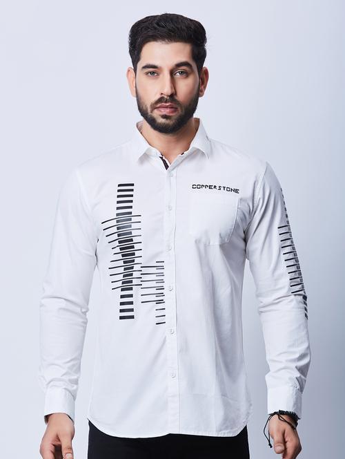 men cotton long sleeve casual shirt - 20427095 - Very Small Image - 1