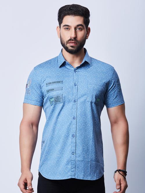 men cotton short sleeve casual shirt - 20427118 - Very Small Image - 1