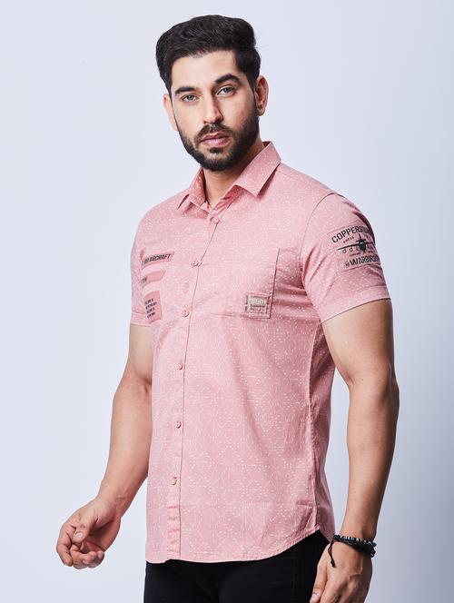 men cotton short sleeve casual shirt - 20427120 - Very Small Image - 1