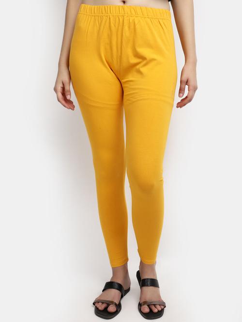 yellow solid full length legging - 20428180 - Very Small Image - 1