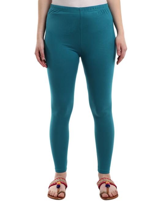 ai aqua solid cotton legging - 20428209 - Very Small Image - 1