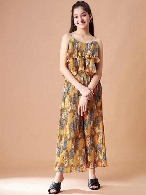 girls printed jumpsuit - 20428219 - Very Small Image - 1