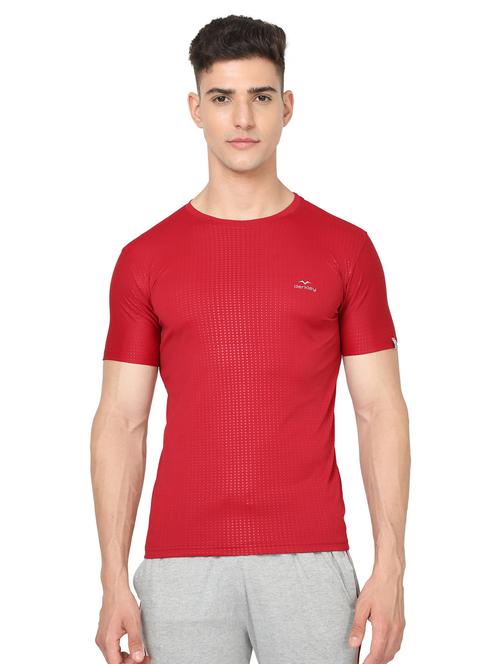 red crew neck short sleeves t-shirt - 20428324 - Very Small Image - 1