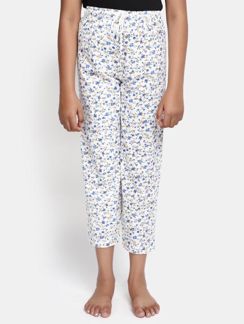 girls white cotton casual trouser - 20428552 - Very Small Image - 1
