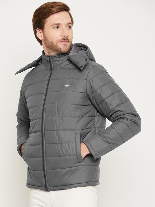 grey polyester quilted jacket - 20428738 - Very Small Image - 1