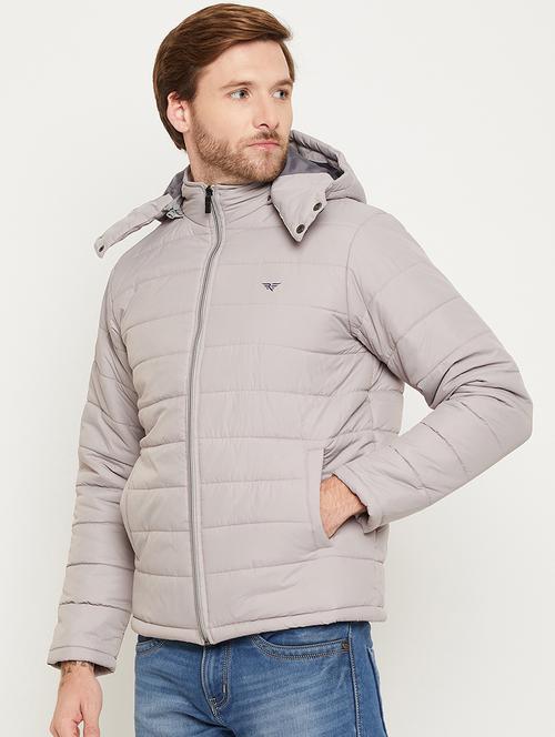 grey polyester quilted jacket - 20428739 - Very Small Image - 1