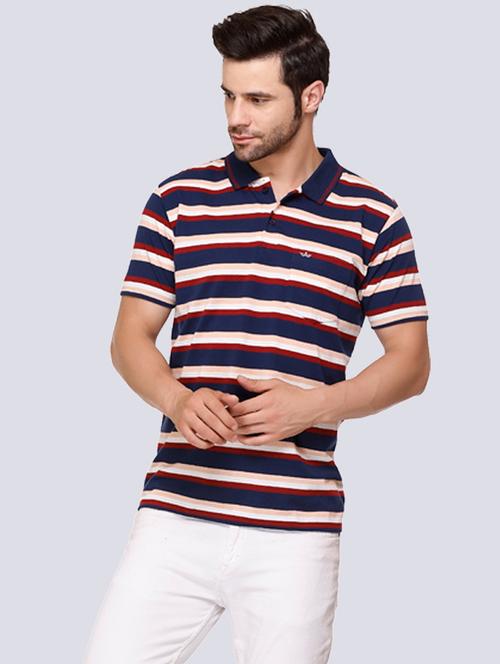 men's striped polo t-shirt - 20429477 - Very Small Image - 1