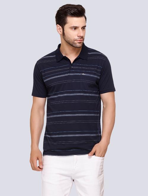 men navy blue cotton t-shirt - 20429502 - Very Small Image - 1