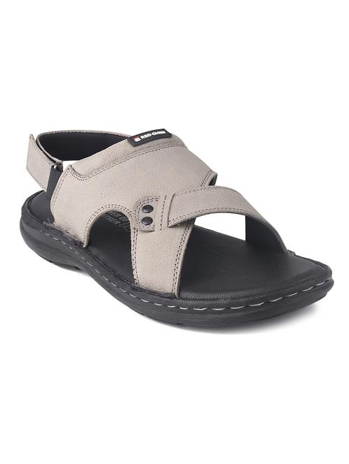 grey leather back strap sandals - 20429799 - Very Small Image - 1