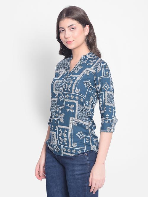 casual printed top - 20429889 - Very Small Image - 1